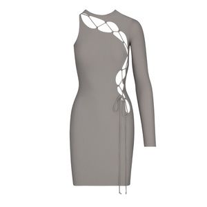 NWT SKIMS lace up mini dress